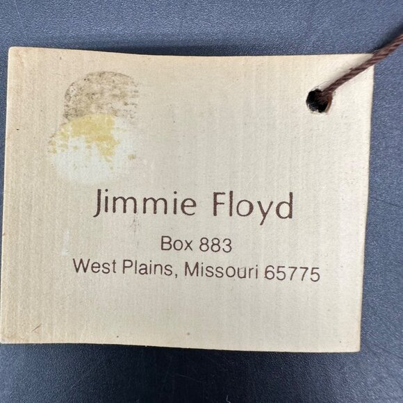 Vintage Wall Vase Jimmie Floyd Stoneware Pottery Leaf Clay Art 1978 Botanical - Picture 8 of 11